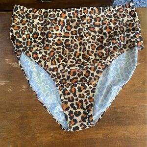 Essentials Animal Print Bikini Bottoms